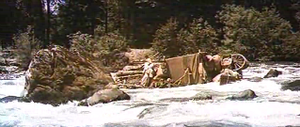 movie How the West Was Won - river flatboats